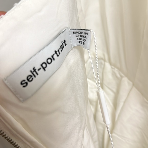 Self Portrait White Guipure Floral Lace Midi Dress - Picture 14 of 16